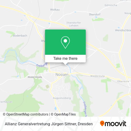 Карта Allianz Generalvertretung Jürgen Sittner