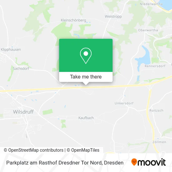 Карта Parkplatz am Rasthof Dresdner Tor Nord