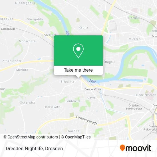 Карта Dresden Nightlife
