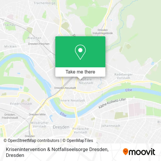 Карта Krisenintervention & Notfallseelsorge Dresden