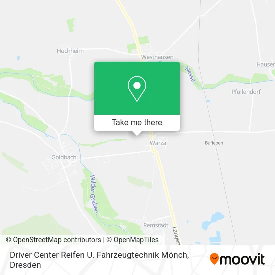 Карта Driver Center Reifen U. Fahrzeugtechnik Mönch