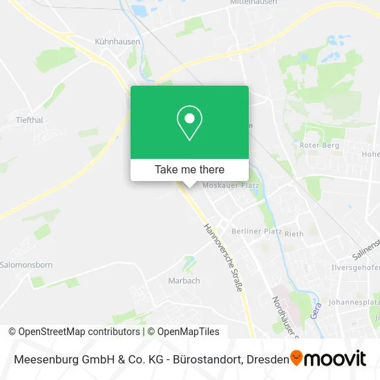 Карта Meesenburg GmbH & Co. KG - Bürostandort