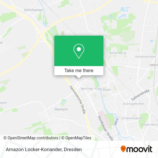Карта Amazon Locker-Koriander