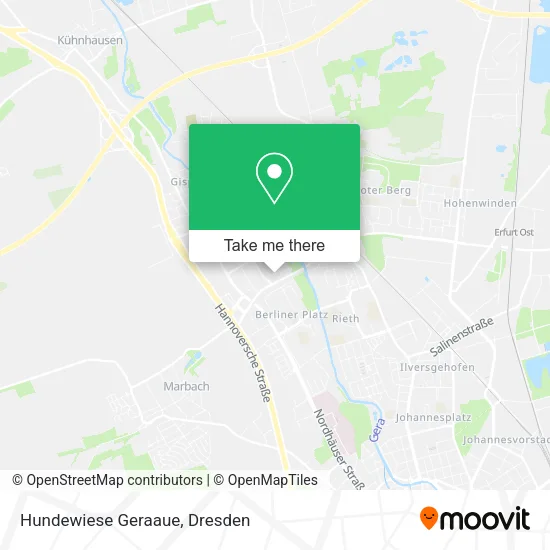 Карта Hundewiese Geraaue