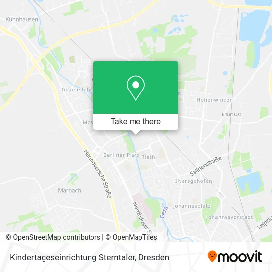 Карта Kindertageseinrichtung Sterntaler