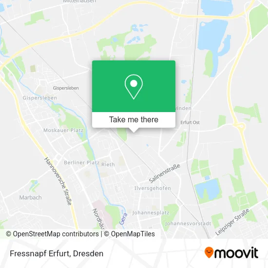 Карта Fressnapf Erfurt