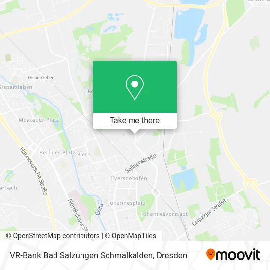Карта VR-Bank Bad Salzungen Schmalkalden