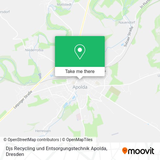 Карта Djs Recycling und Entsorgungstechnik Apolda