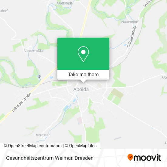 Карта Gesundheitszentrum Weimar