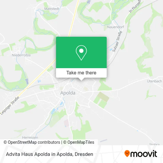 Карта Advita Haus Apolda in Apolda