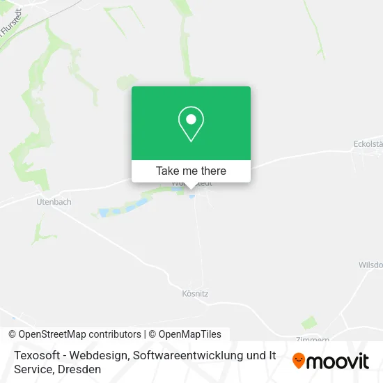 Карта Texosoft - Webdesign, Softwareentwicklung und It Service