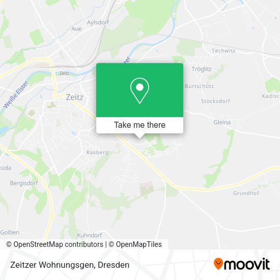 Карта Zeitzer Wohnungsgen