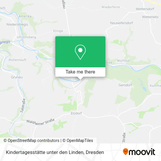 Карта Kindertagesstätte unter den Linden