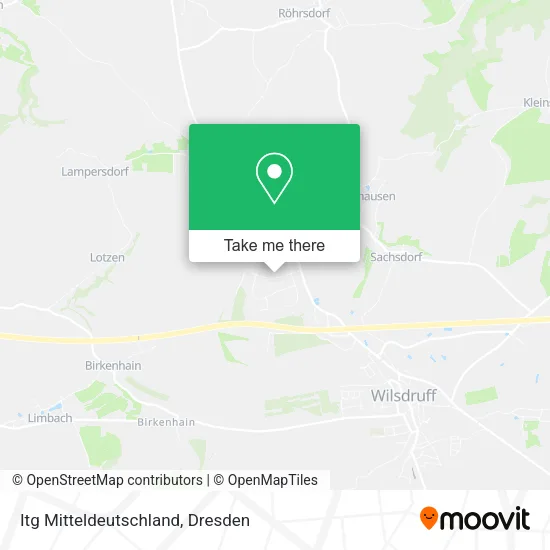 Карта Itg Mitteldeutschland