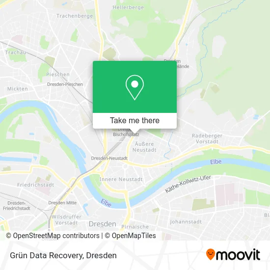 Grün Data Recovery map