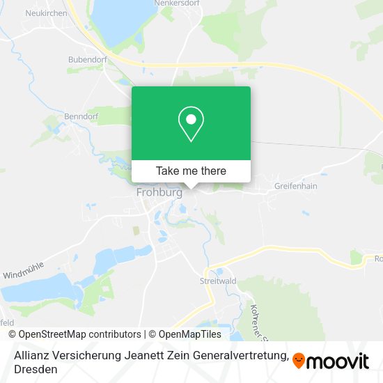Карта Allianz Versicherung Jeanett Zein Generalvertretung