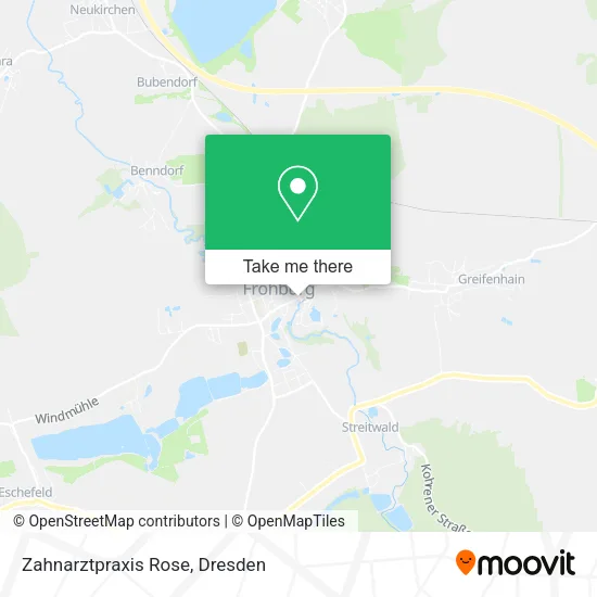 Карта Zahnarztpraxis Rose