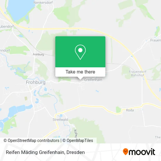 Карта Reifen Mäding Greifenhain