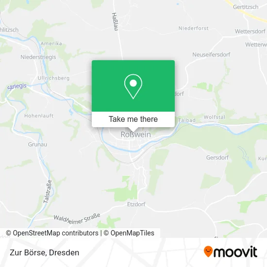 Карта Zur Börse