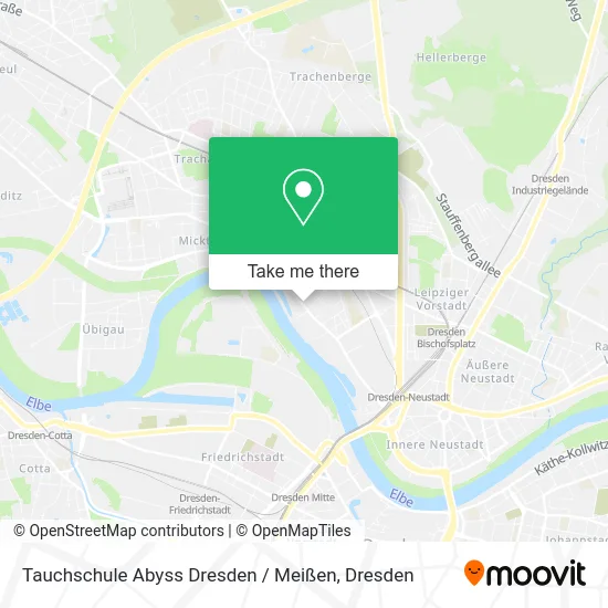 Карта Tauchschule Abyss Dresden / Meißen