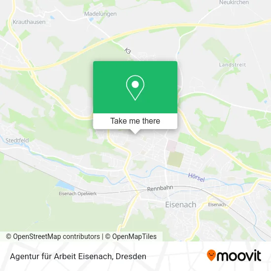 Карта Agentur für Arbeit Eisenach