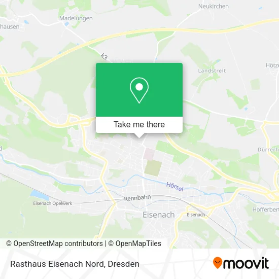 Карта Rasthaus Eisenach Nord