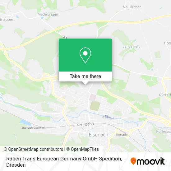 Карта Raben Trans European Germany GmbH Spedition