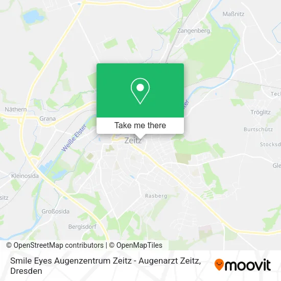 Карта Smile Eyes Augenzentrum Zeitz - Augenarzt Zeitz