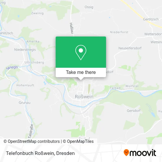 Карта Telefonbuch Roßwein