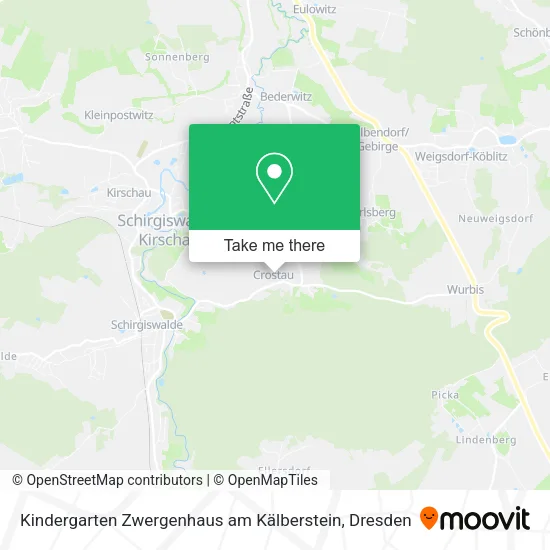 Карта Kindergarten Zwergenhaus am Kälberstein