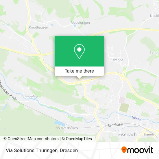 Карта Via Solutions Thüringen