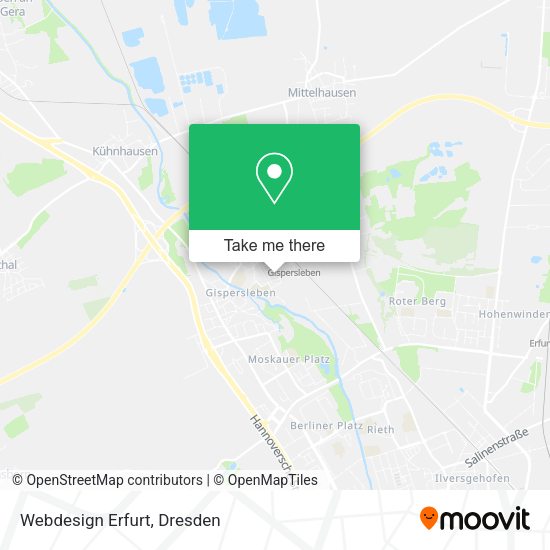 Карта Webdesign Erfurt