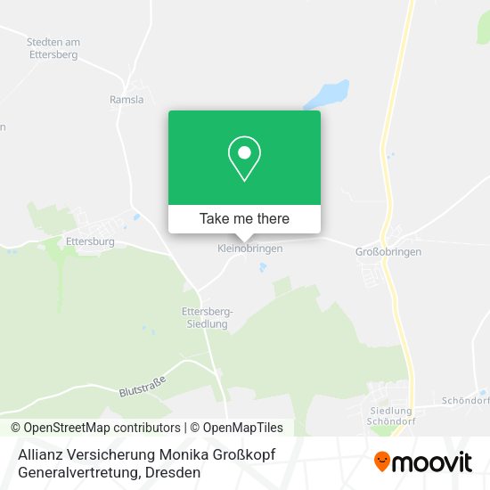 Карта Allianz Versicherung Monika Großkopf Generalvertretung
