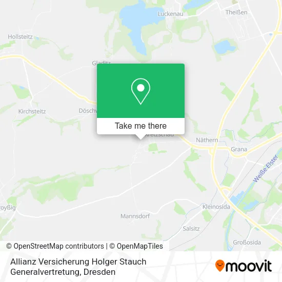 Карта Allianz Versicherung Holger Stauch Generalvertretung