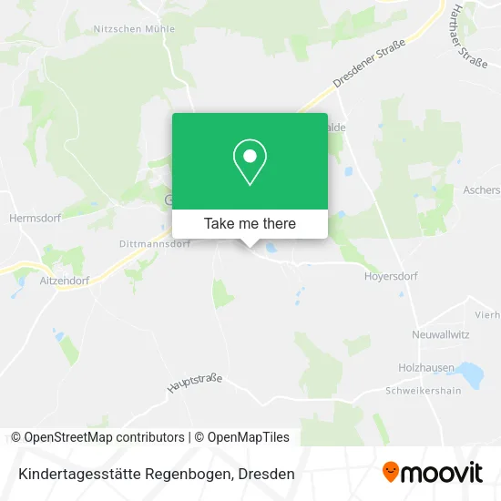 Карта Kindertagesstätte Regenbogen