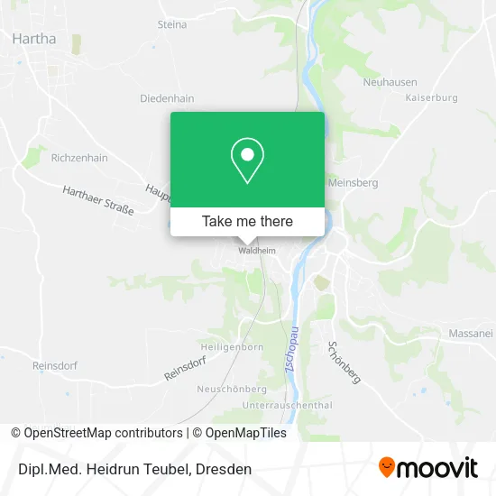 Карта Dipl.Med. Heidrun Teubel