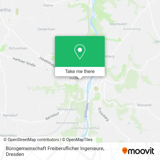 Карта Bürogemeinschaft Freiberuflicher Ingenieure