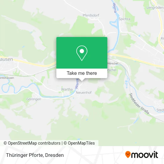 Карта Thüringer Pforte