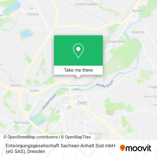 Карта Entsorgungsgeselischaft Sachsen-Anhalt Süd mbH (eG SAS)