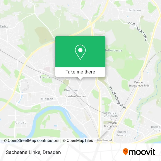 Карта Sachsens Linke