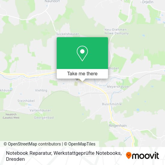 Карта Notebook Reparatur, Werkstattgeprüfte Notebooks