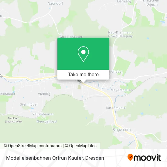 Карта Modelleisenbahnen Ortrun Kaufer