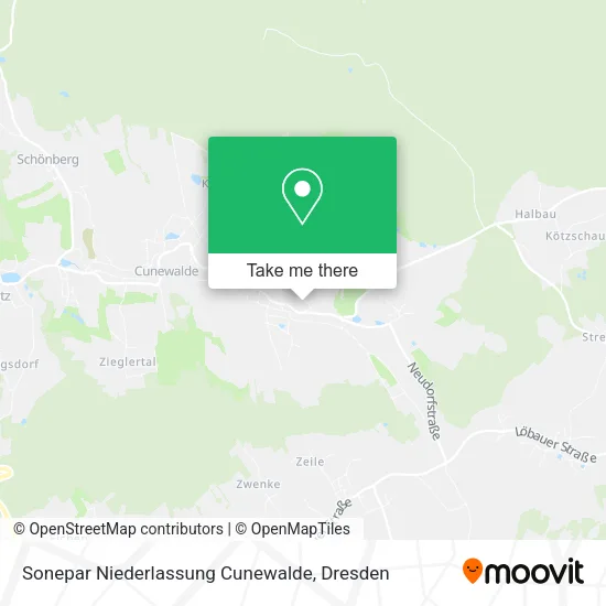 Карта Sonepar Niederlassung Cunewalde
