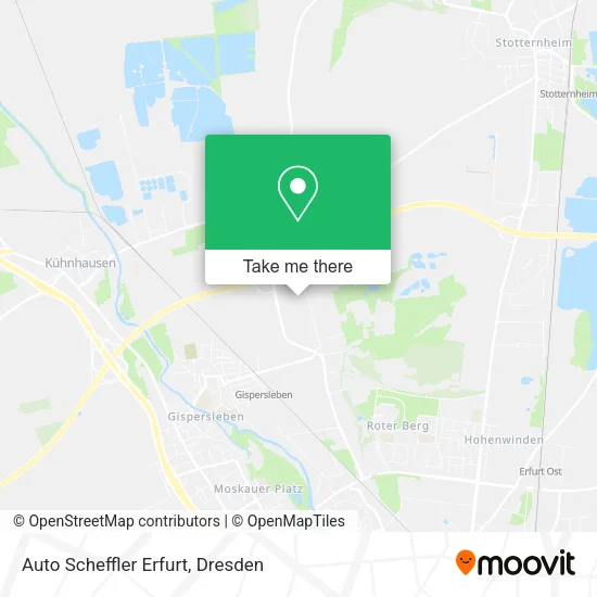 Карта Auto Scheffler Erfurt