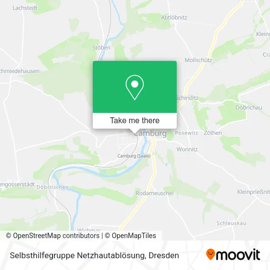 Карта Selbsthilfegruppe Netzhautablösung