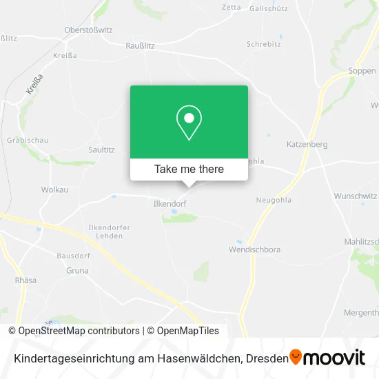 Карта Kindertageseinrichtung am Hasenwäldchen