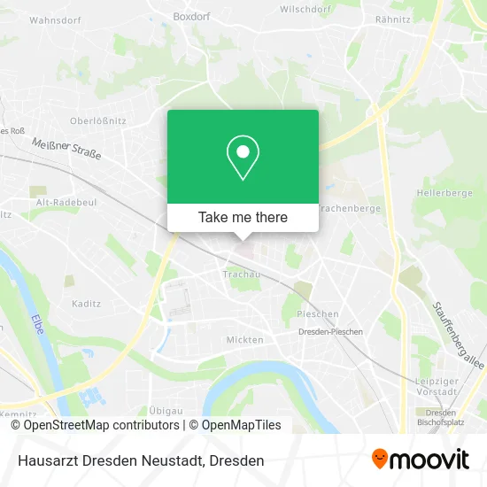 Карта Hausarzt Dresden Neustadt