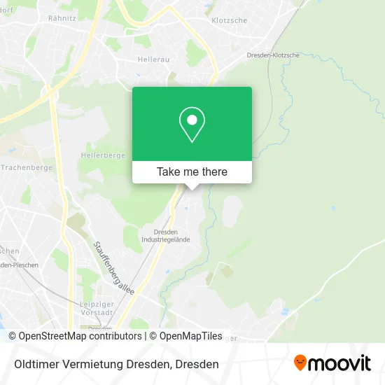 Карта Oldtimer Vermietung Dresden