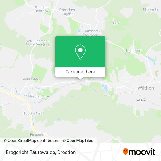 Карта Erbgericht Tautewalde