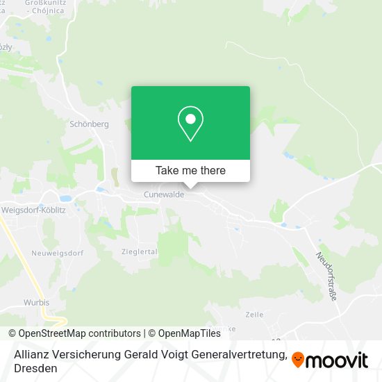 Карта Allianz Versicherung Gerald Voigt Generalvertretung